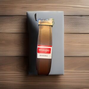 New Wrangler Men's‎ Leather Reversible Brown/Black Belt (Size 46-48)